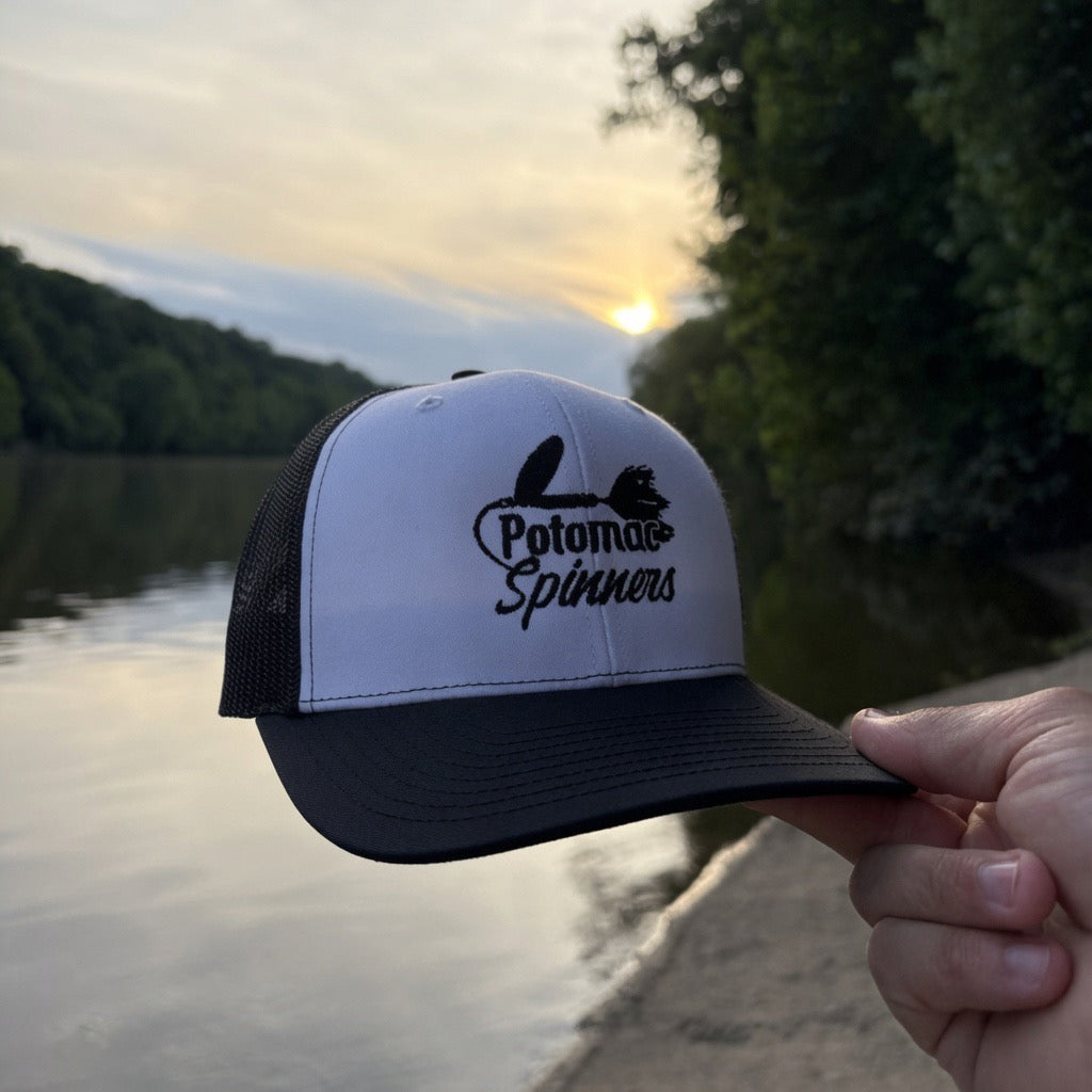 PS Snapback Cap — (White/Black)
