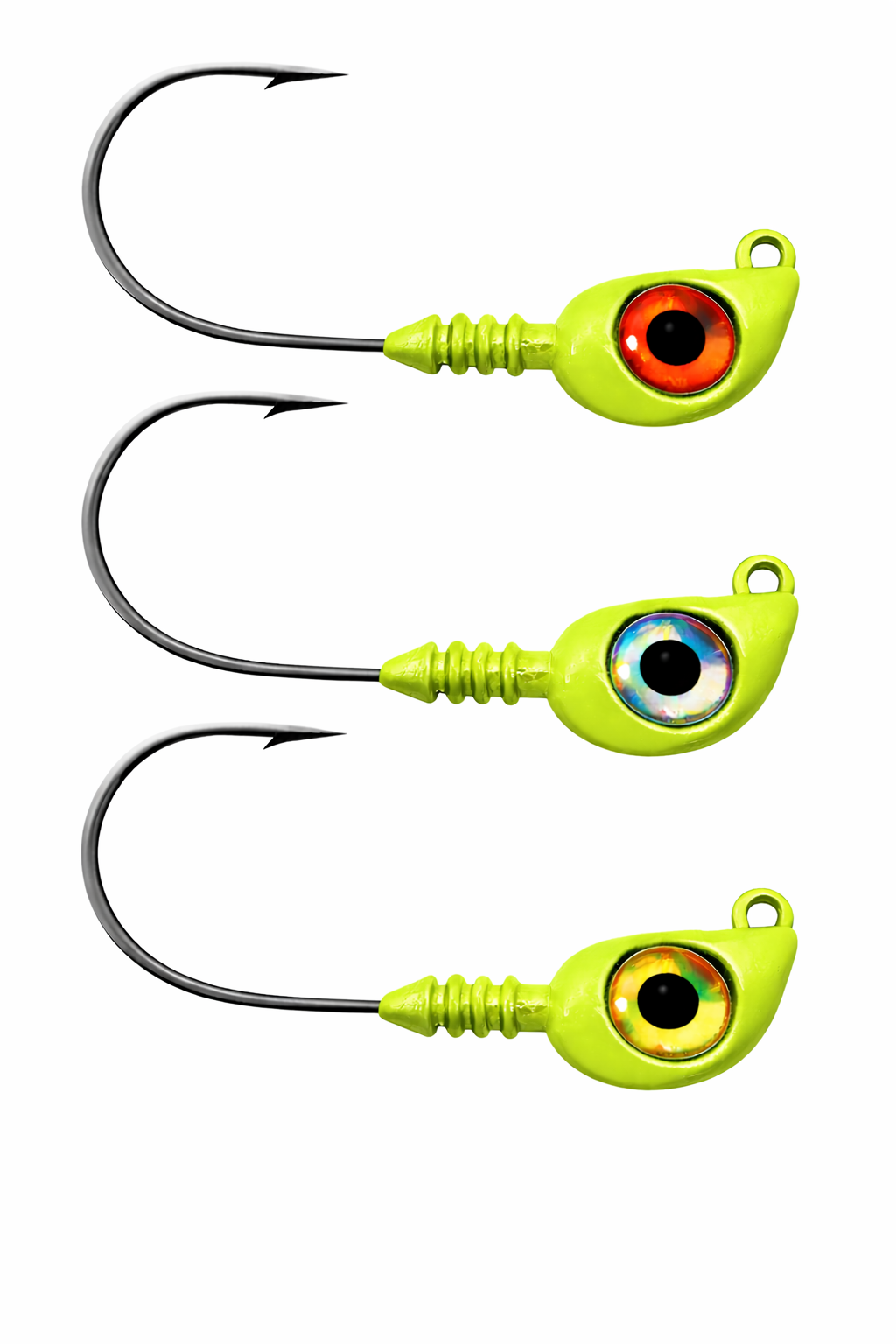 Mullet Jig: 4pk (Chartreuse)