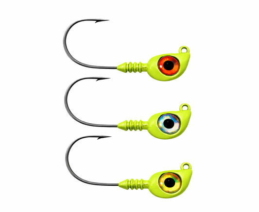 Mullet Jig: 4pk (Chartreuse)