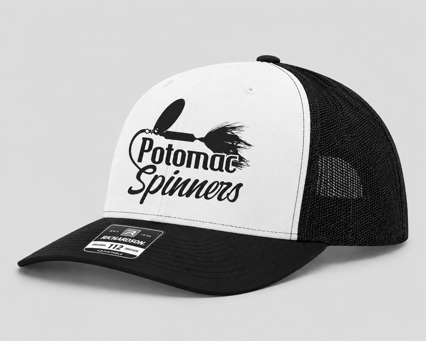 PS Snapback Cap — (White/Black)