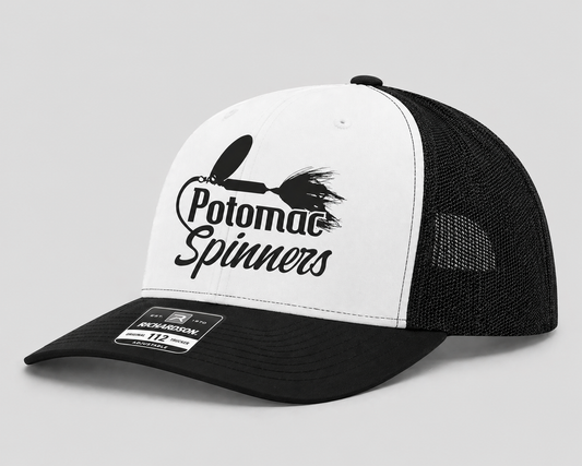 PS Snapback Cap — (White/Black)